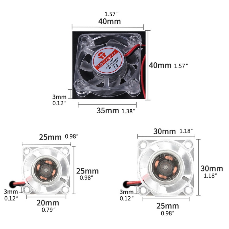 char-พัดลมระบายความร้อน-3010-4010-2510-12v-24v-rgb-led-ไฮดรอลิค-เสียงเงียบ-สําหรับเครื่องพิมพ์-3d