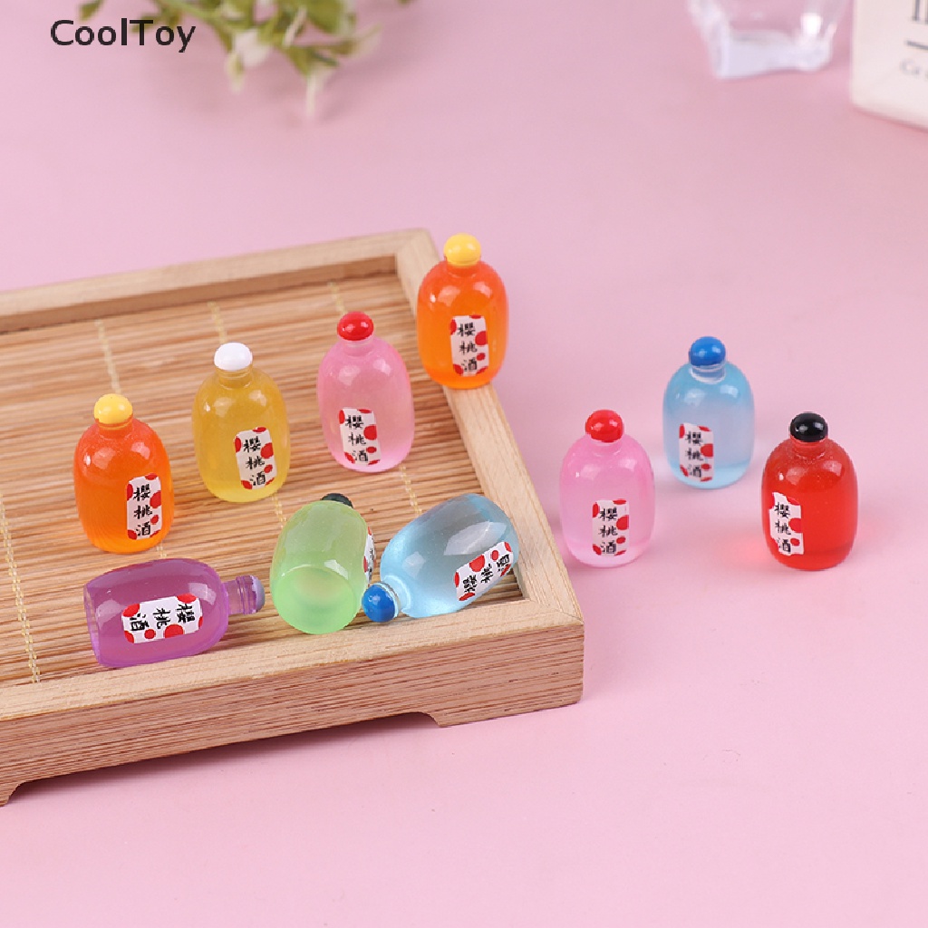 cooltoy-ขวดไวน์ผลไม้จิ๋ว-1-12-อุปกรณ์เสริม-สําหรับบ้านตุ๊กตา-10-ชิ้น