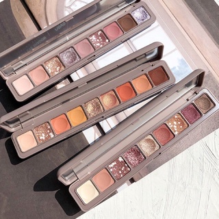 NOVO5283(ใหม่/แท้)Eyeshadow โนโวอายแชโดว์เนื้อใยไหม เนื้อดินน้ำมัน กลิตเตอร์ 9ช่อง