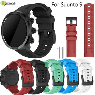 สินค้า 24 มม.สายนาฬิกาข้อมือซิลิโคนสำหรับ Suunto 9 / D5 /Suunto 9 Brao / sport baro /spartan sport wrist hr baro