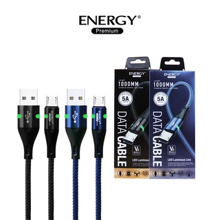 Energy premium  Charge &amp; Sync cable Speed SC52-5A Micro/TypeC LED