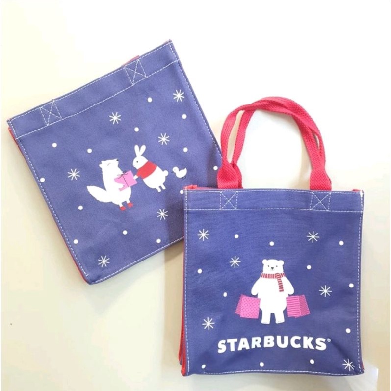 ของแท้-ส่งฟรี-กระเป๋า-starbucks-christmas-tote-2021-ของแท้-100-สินค้าหายาก