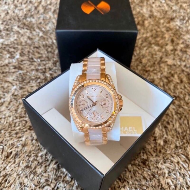 Michael kors mini on sale blair rose gold