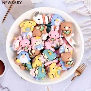 สินค้า Newbaby เรซิ่น ลายการ์ตูนกระต่าย หมีน่ารัก 10 ชิ้น / ล็อต