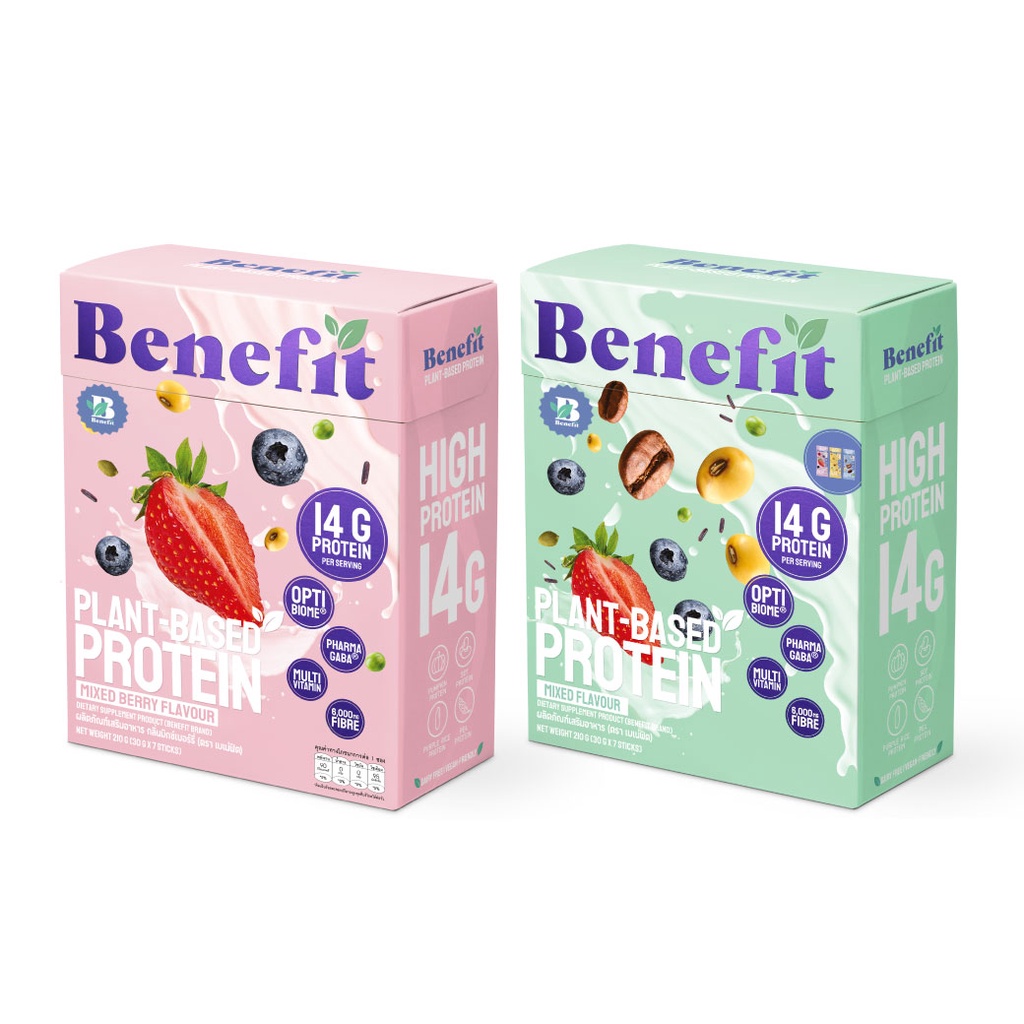 ภาพหน้าปกสินค้าBenefit Protein โปรตีนจากพืช : โปรตีนลีน ไขมันน้ำตาล 0% เบเน่ฟิต Plant Protein โปรตีนสูง วีแกน Vegan จากร้าน benefit_protein บน Shopee