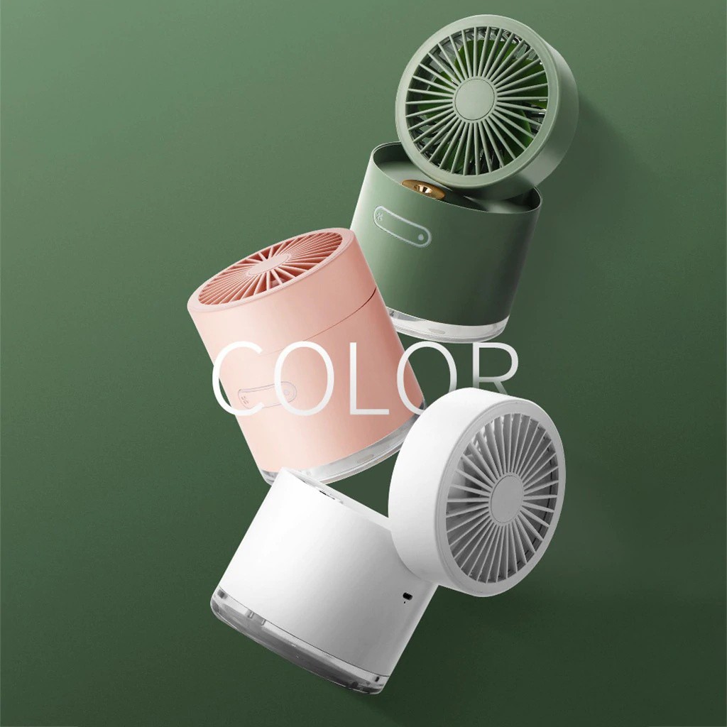 พร้อมส่ง-fan-d22-portable-usb-fan-cooler-air-humidifier-พัดลมไอน้ำ-พัดลม-พัดลมพกพา-พัดลมไร้สาย