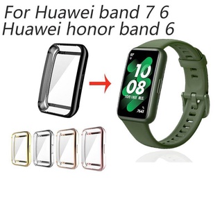 สินค้า เคสซิลิโคน TPU แบบนิ่ม ป้องกันหน้าจอ สําหรับ Huawei Band 7 6 Huawei Honor Band 6