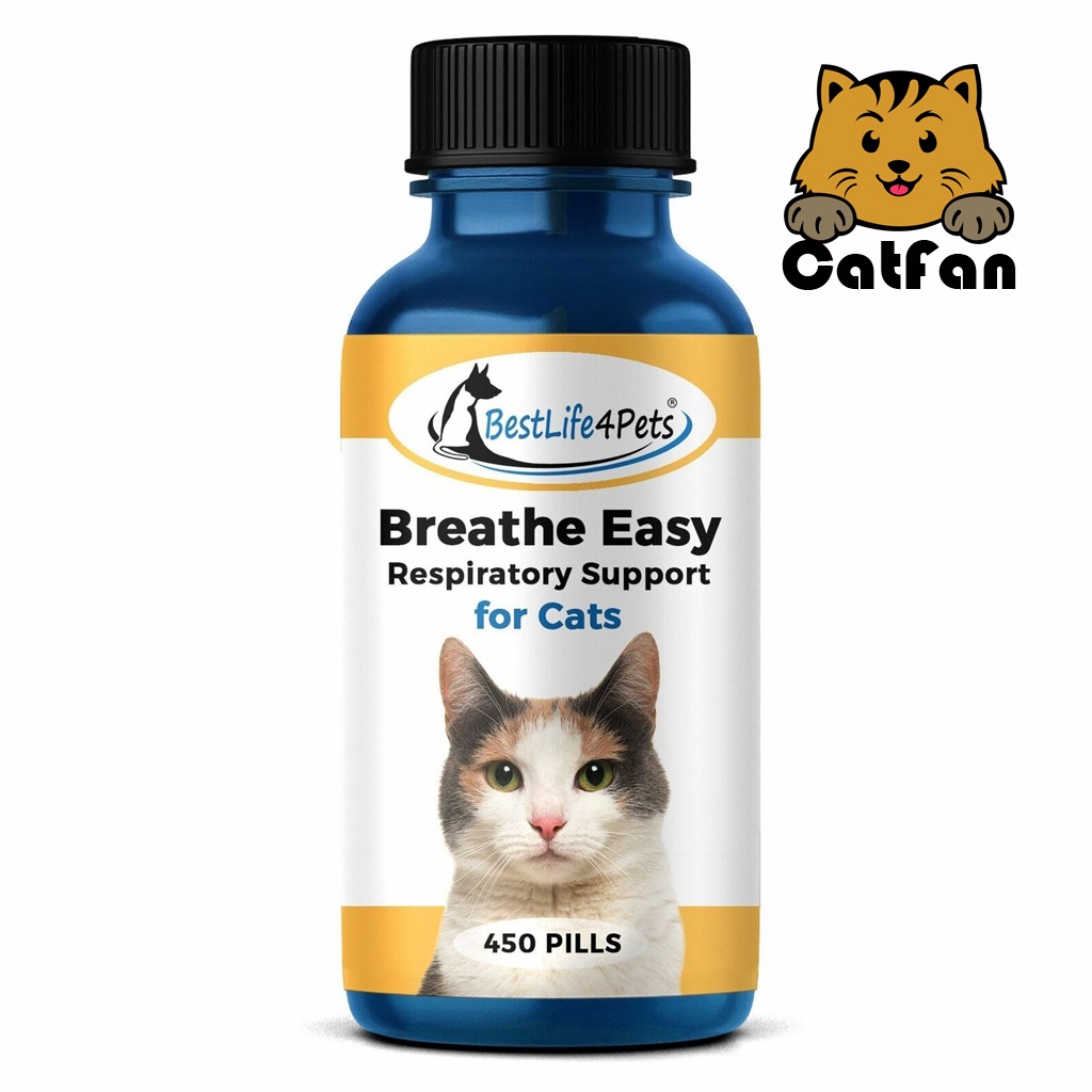 รูปภาพของพร้อมส่ง อาหารเสริมสำหรับแมวเป็นหวัด ไอ จาม น้ำมูกไหล หลอดลมอักเสบ ไซนัส Cats Breathe Easy Exp.12/24ลองเช็คราคา