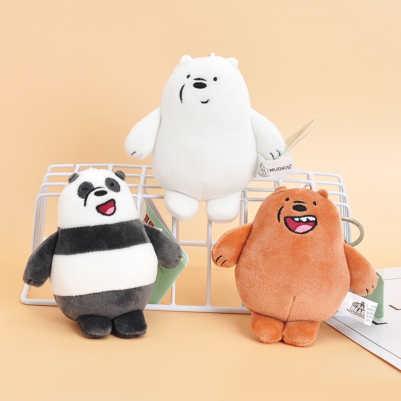 พวงกุญแจ-จี้ตุ๊กตาการ์ตูน-we-bare-bears-น่ารัก-สําหรับห้อยกระเป๋า