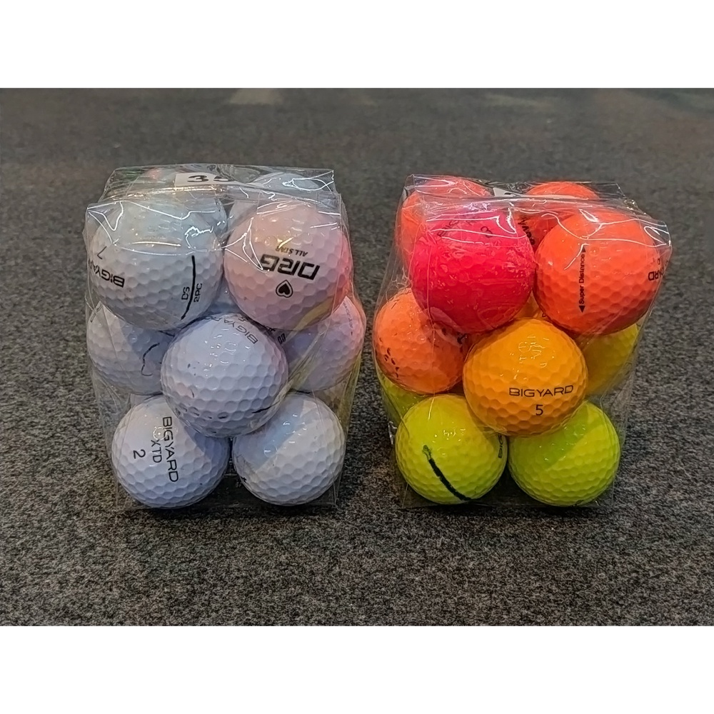 ลูกกอล์ฟ BIGYARD (Second Hand Golf Balls) มือสอง เกรด C /D /Low สภาพ 50