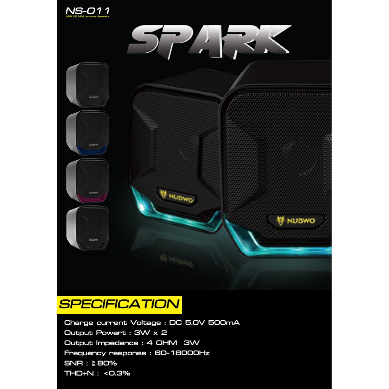 ของแท้100-ลำโพง-เสียงดี-nubwo-spark-ยูเอสบี-รุ่น-ns-11