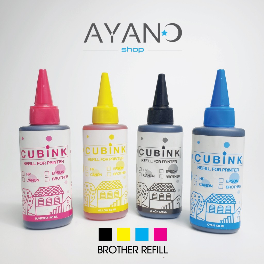 หมึกเติม-inkjet-brother-refill-ทุกรุ่น-ขนาด-100-ml-รับประกันหัวไม่ตัน