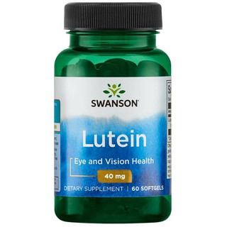 สินค้า (EXP 08/2024) Swanson Ultra Lutein 40 mg 60 softgels Eye and Vision Health ลูทีน ถนอมดวงตา