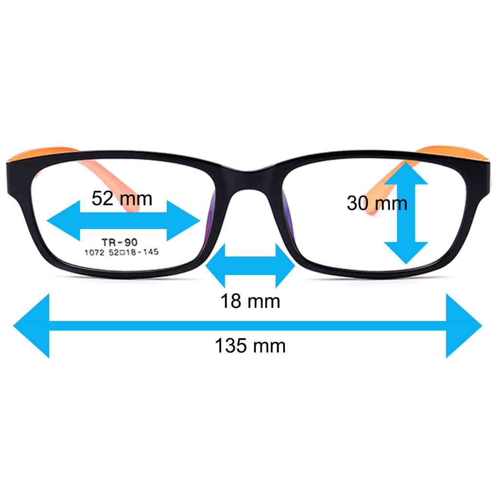 japan-ญี่ปุ่น-แว่นตา-แฟชั่น-รุ่น-1072-c-66-สีดำขาส้ม-วัสดุ-ทีอาร์90-tr90-กรอบเต็ม-ขาข้อต่อ-กรอบแว่นตา-glasses-frame