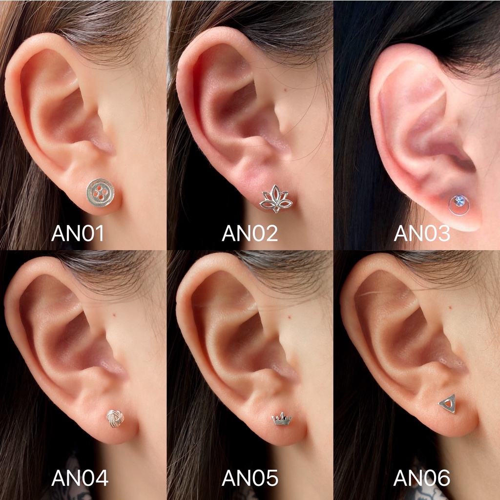 กรอกโค้ด-clmlh-ลด-45-sterling-silver-earring-ต่างหูรมดำ-รับประกันเงินแท้925-ต่างหูเงินแท้-เหมาะกับคนแพ้ง่าย