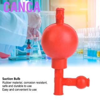 Canca Lab Rubber Suction Bulb Safe Quantitative Pipette Ball with 3 Openings Red