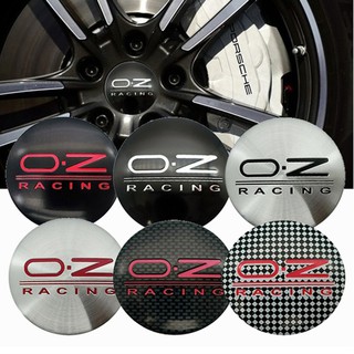 4pcs 56mm Hub Cap ศูนย์ล้อหน้าศูนย์ล้อ OZ O.Z โลโก้แข่งตราสัญลักษณ์ Badge Emblem