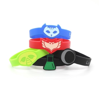 【พร้อมส่ง】ฟิกเกอร์ อนิเมะ PJ Masks CatBoy Owlette Gekko สร้อยข้อมือคอสเพลย์ วันเกิดเด็ก