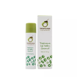 ภาพหน้าปกสินค้าลิปบาล์ม น้ำมันมะพร้าว ทรอปิคานา เนเชอรัล ลิป Tropicana Oil Natural Coconut Lip Balm NON PRESERVATIVE ลิปมันorganic ที่เกี่ยวข้อง