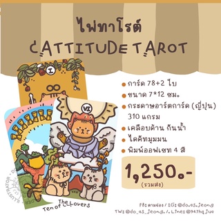 ไพ่ทาโรต์แมว cattitude  tarot ของแท้ วาดเองขายเองค่า