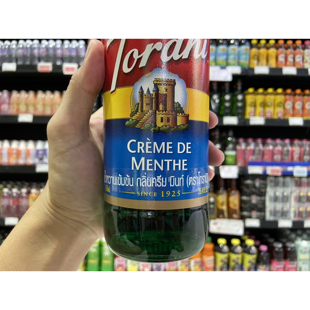 torani-นํ้าเชื่อม-ครีม-มิ้นท์-750-มล-1854-โทรานี่-creme-de-menthe-flavor-syrup-mint-มินท์-ไซรัป