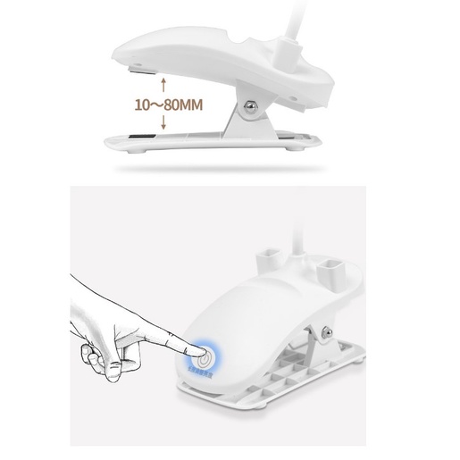 โคมไฟหนีบ-ไฟหนีบ-โคมไฟอ่านหนังสือ-โคมไฟหนีบหัวโต๊ะ-โคมไฟหนับหัวเตียง-โคมไฟปรับแสง-ปรับระดับแสงไฟได้-3-ระดับ