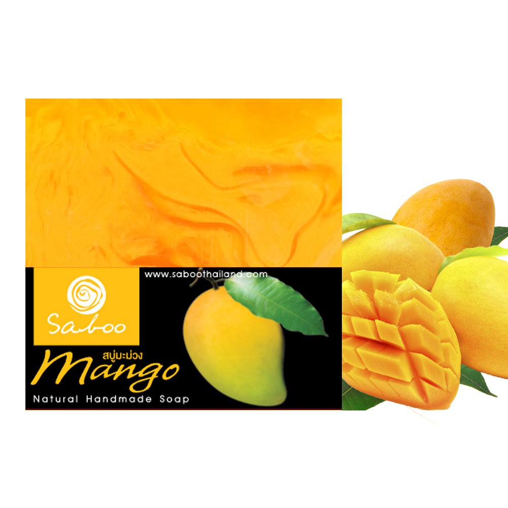 สบู่แนชเชอรัลโซป - กลิ่นมะม่วง - Saboo Natural Soap - Mango | Shopee ...