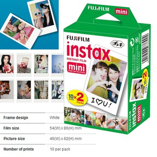 ภาพขนาดย่อของภาพหน้าปกสินค้าหมดอายุ 2023 ฟิล์ม Fuji instax mini สำหรับกล้องโพลาลอย จากร้าน 360zone.th บน Shopee