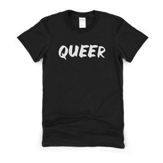 เสื้อยืดโอเวอร์ไซส์เสื้อยืด พิมพ์ลาย Queer Pride Festival แฟชั่นฤดูร้อน สําหรับเพื่อน ภรรยาS-3XL