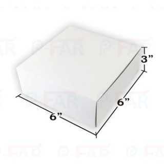 กล่องเค้กแม็ค 0.5 ปอนด์ ไม่เจาะ (50 ใบ/แพ็ค ) MP024_INH102