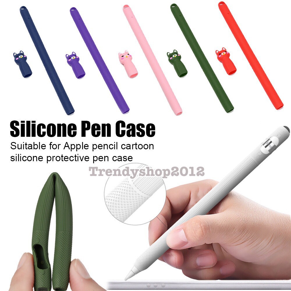 ภาพสินค้าพร้อมส่งจากไทย เคสปากกาซิลิโคนการ์ตูน Apple Pencil 2 เก็บเงินปลายทางได้ จากร้าน trendyshop2012 บน Shopee ภาพที่ 1