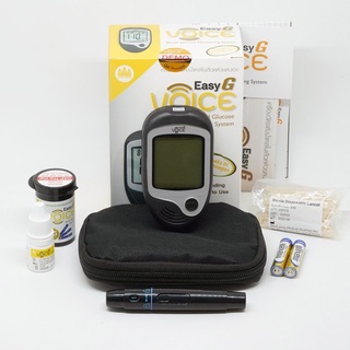 Easy G Voice.-เครื่องวัดน้ำตาลในเลือด ปลายนิ้ว เครื่องตรวจเบาหวาน รับประกัน 2 ปี Blood Glucose