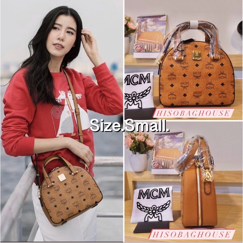 Essential half moon tote in visetos best sale