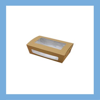 กล่องกระดาษใส่อาหาร เคลือบ PE ขนาด 10x16x5 ซม. (100 ใบ) FP0019_INH101