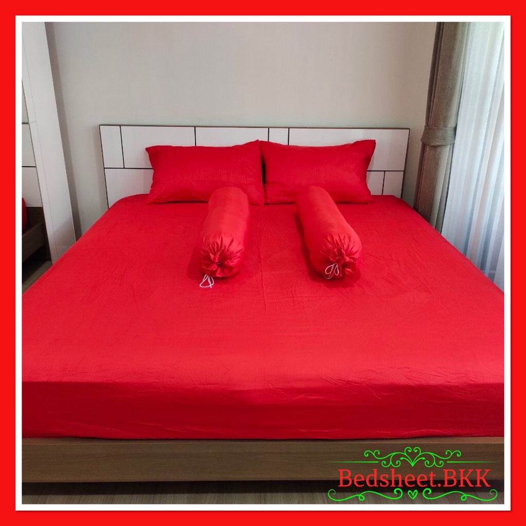 bedsheet-bkk-ผ้าปูที่นอน-สีพื้น-มี3-5ฟุต-5ฟุต-6ฟุต-เนื้อผ้านิ่ม-สบายๆ-ไม่ร้อน-สีไม่ตก-รหัส1661