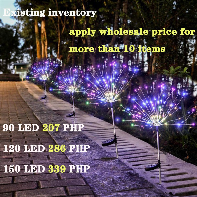 โซลา Powered ground plug Firework Light 90 LED พลังงานแสงอาทิตย์ ...