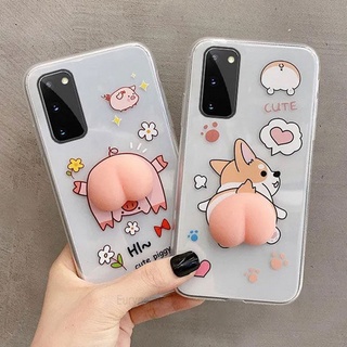 เคสใส ลายการ์ตูนก้น สําหรับ Motorola Moto G9 Plus G8 Play G100 G20 G30 G50 G60 G40 Fusion Edge S G Styus 2021