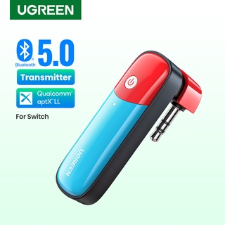 สินค้า Ugreen อะแดปเตอร์ส่งสัญญาณเสียงบลูทูธ 5.0 สําหรับ Nintendo Switch Lite 3.5 มม. AAC SBC