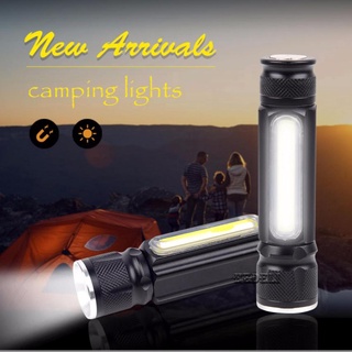 ไฟฉาย LED เครื่องชาร์จ USB LED ซูมแสงไฟฉายพลังงานสูงความสว่างสูงไฟฉายกันน้ำและกันกระแทกระเบิด