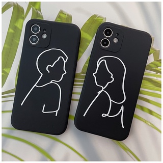 For  HUAWEI Y6P Y6S Y7P Y7A  Y9S Y9 PRIME Y7 Y6 PRO 2019 NOVA 5T NOVA 7i 3i P30 LITE   Line couple CASE