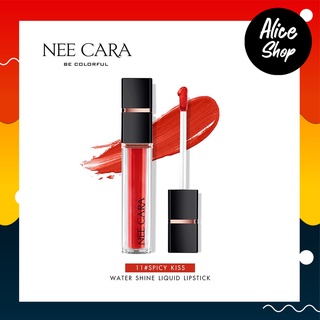 NEE CARA WATER SHINE LIQUID LIPSTICK MATTE นีคาร่า ลิปสติก แบบจุ่ม เนื้อแมท รุ่น N976 #aliceshopbeauty