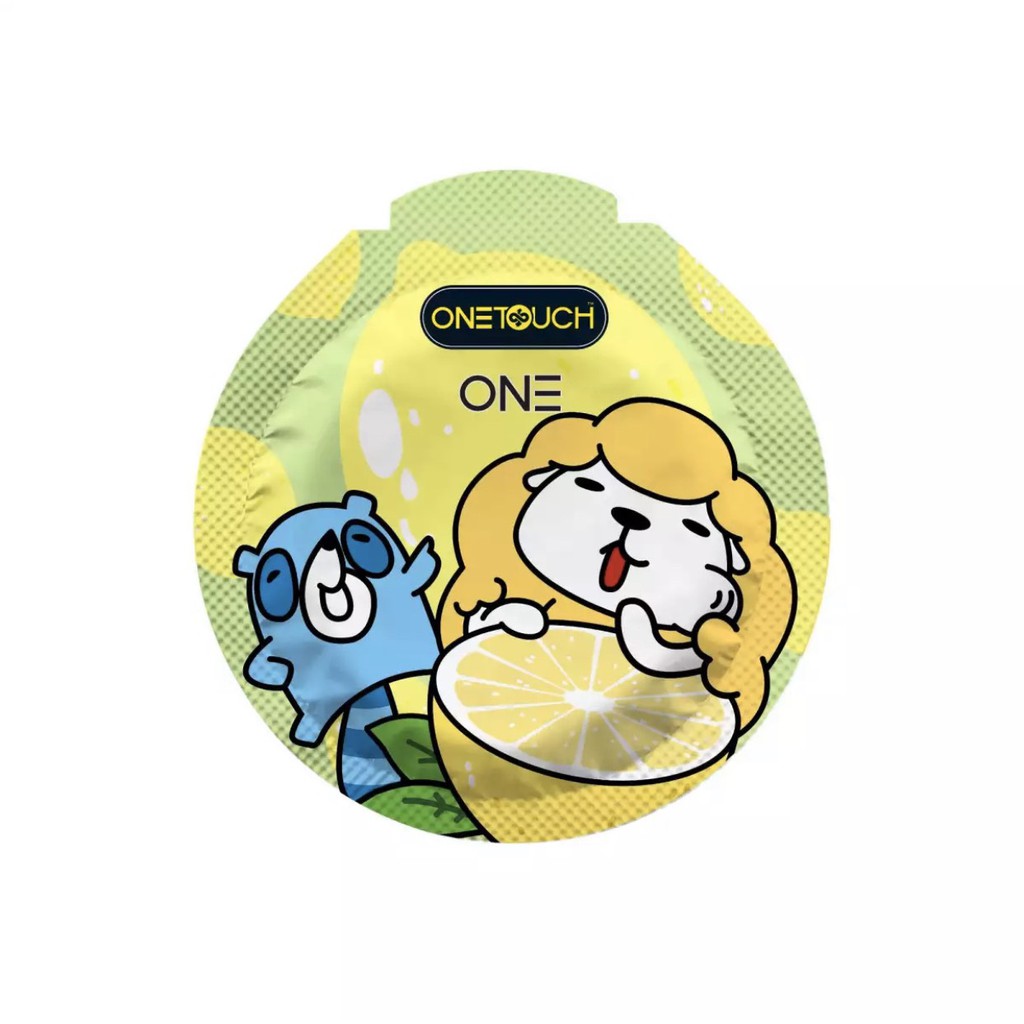 ภาพหน้าปกสินค้า(แบ่งขาย 1ชิ้น) ถุงยางอนามัยวันทัช วัน เลม่อน เลิฟเวอร์ Onetouch One Lemon Lover Condom