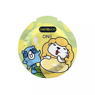 ภาพขนาดย่อของสินค้า(แบ่งขาย 1ชิ้น) ถุงยางอนามัยวันทัช วัน เลม่อน เลิฟเวอร์ Onetouch One Lemon Lover Condom