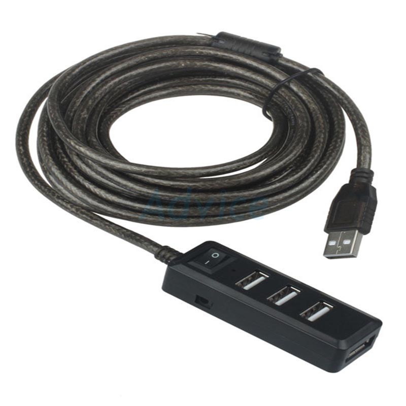 4 Port USB HUB + Extension 5M Magictech (MT-72) | Shopee Thailand