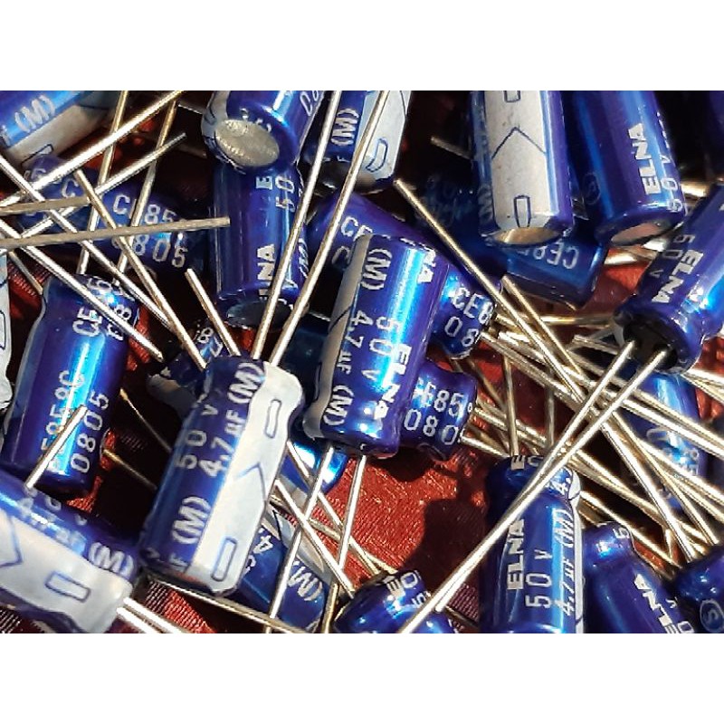 รูปภาพสินค้าแรกของตัวเก็บประจุ Elna 4.7uf 50v capacitor