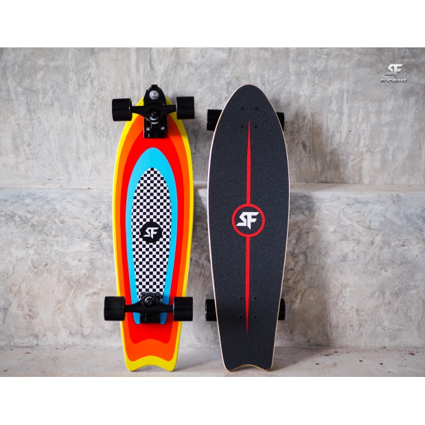 surfskate-ยี่ห้อ-s-fight-รุ่น-ทรัค-s7-fishdeck-หน้าไว-ปั๊มง่าย-พริ้วตัว