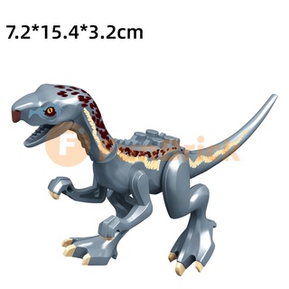 [FunBrick] ใหม่ โมเดลไดโนเสาร์ Jurassic World Triceratops Tyrannosaurus Rex Triceratops Velociraptor Styx ของเล่น ของขวัญ สําหรับตกแต่งโต๊ะ