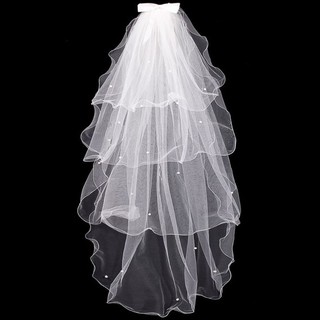 ภาพหน้าปกสินค้าAutux Tulle ผ้าคลุมผมประดับโบว์สีขาวสําหรับเจ้าสาว ซึ่งคุณอาจชอบสินค้านี้