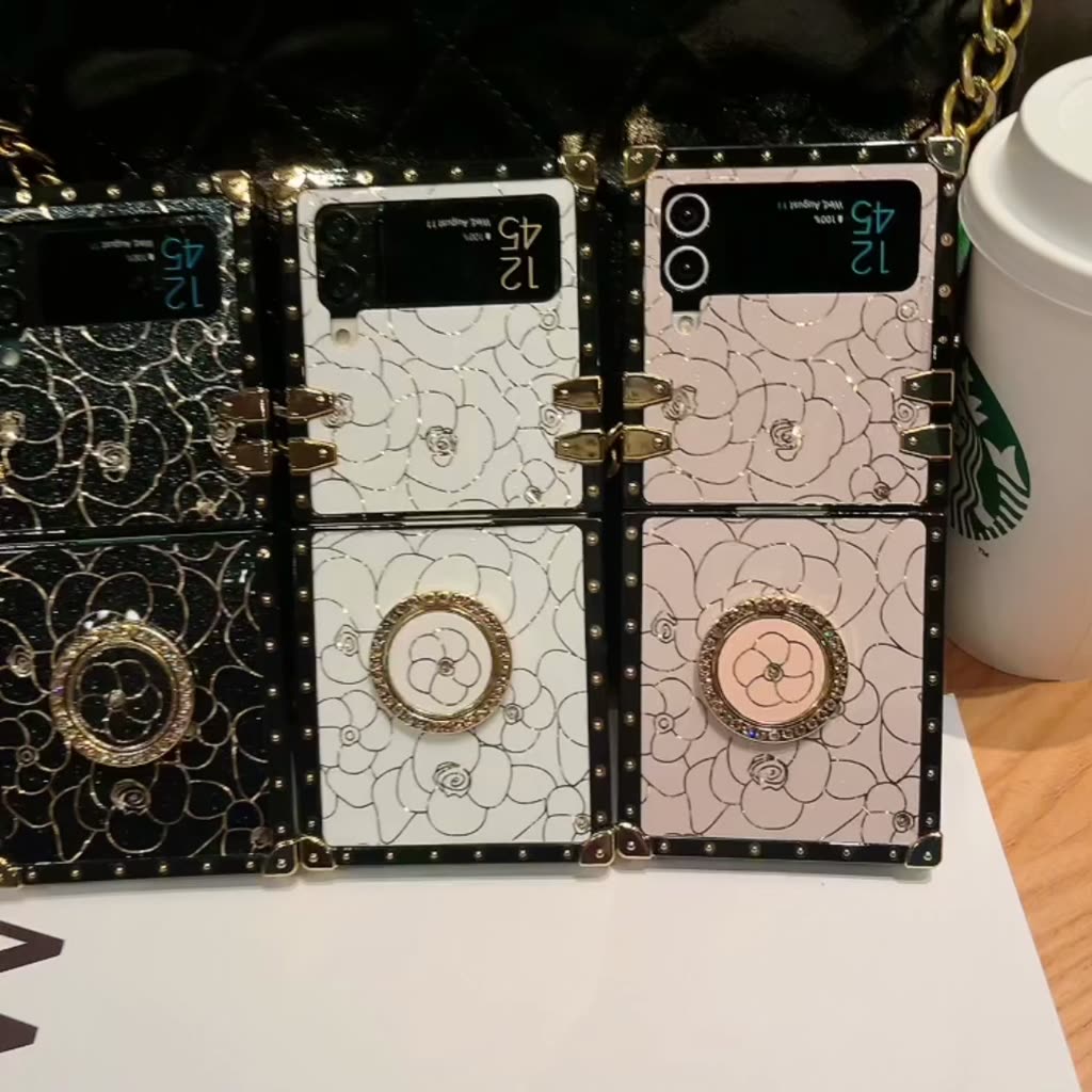 เคสโทรศัพท์มือถือ-กันกระแทก-แต่งกลิตเตอร์-พร้อมแหวนขาตั้ง-หรูหรา-สําหรับ-samsung-galaxy-z-flip-4-z-flip-3-z-flip-4-z-flip-3