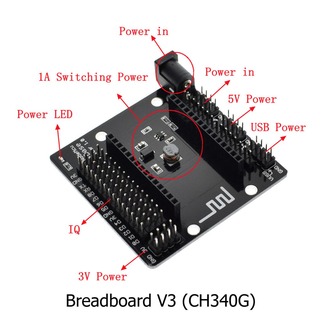 ภาพสินค้าพร้อมส่ง-NodeMCU V3/V2 ESP-12E (V3 CH340G / V2 CP2102) Lua WIFI ESP8266 ESP-12E จากร้าน allnewtrend บน Shopee ภาพที่ 5